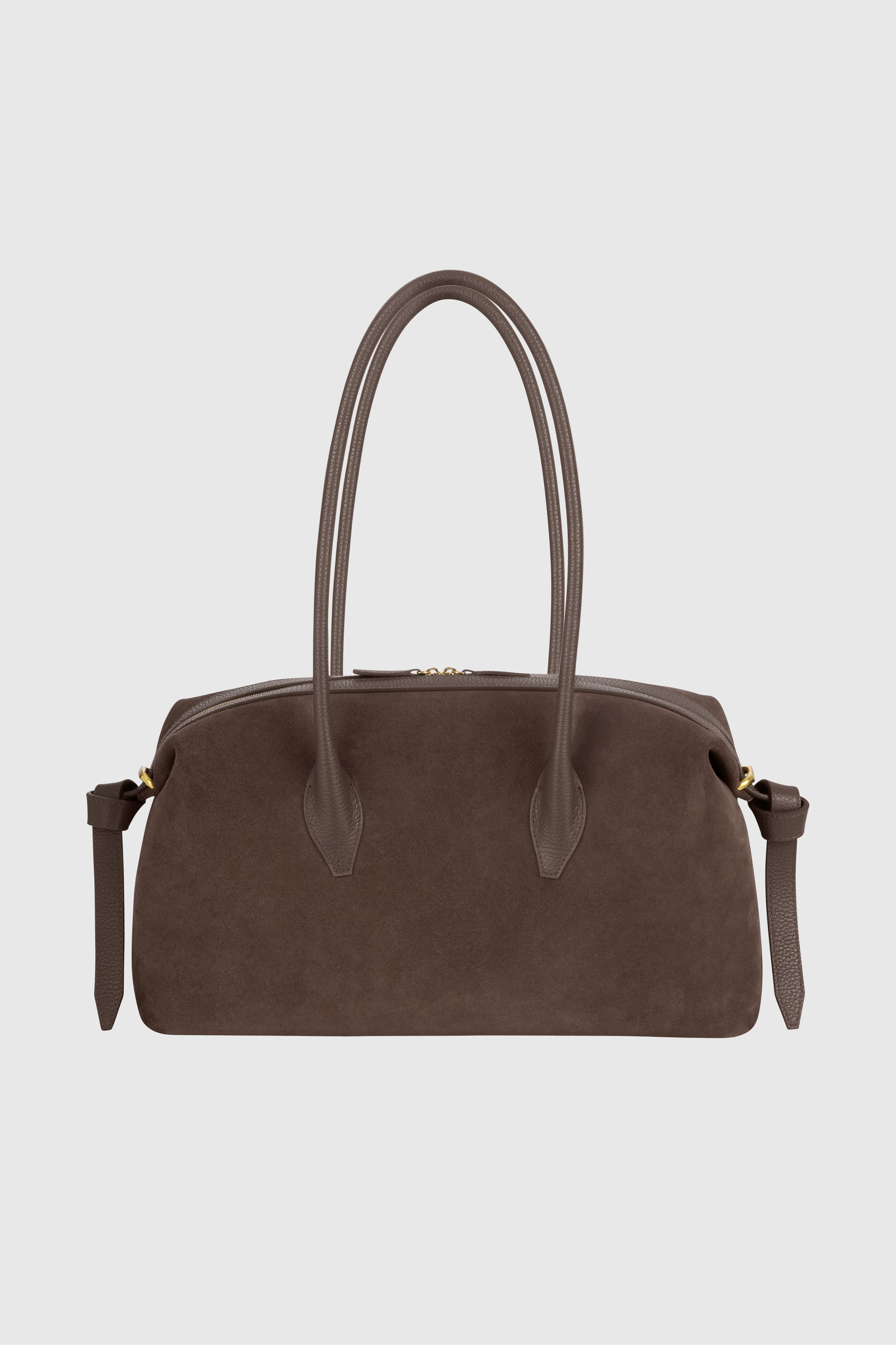 BRIOCHE DUFFLE - TAUPE PEBBLE GRAINED LEATHER – Yuzefi