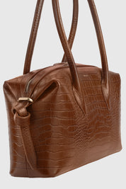 BRIOCHE DUFFLE - EMBOSSED SIERRA LEATHER