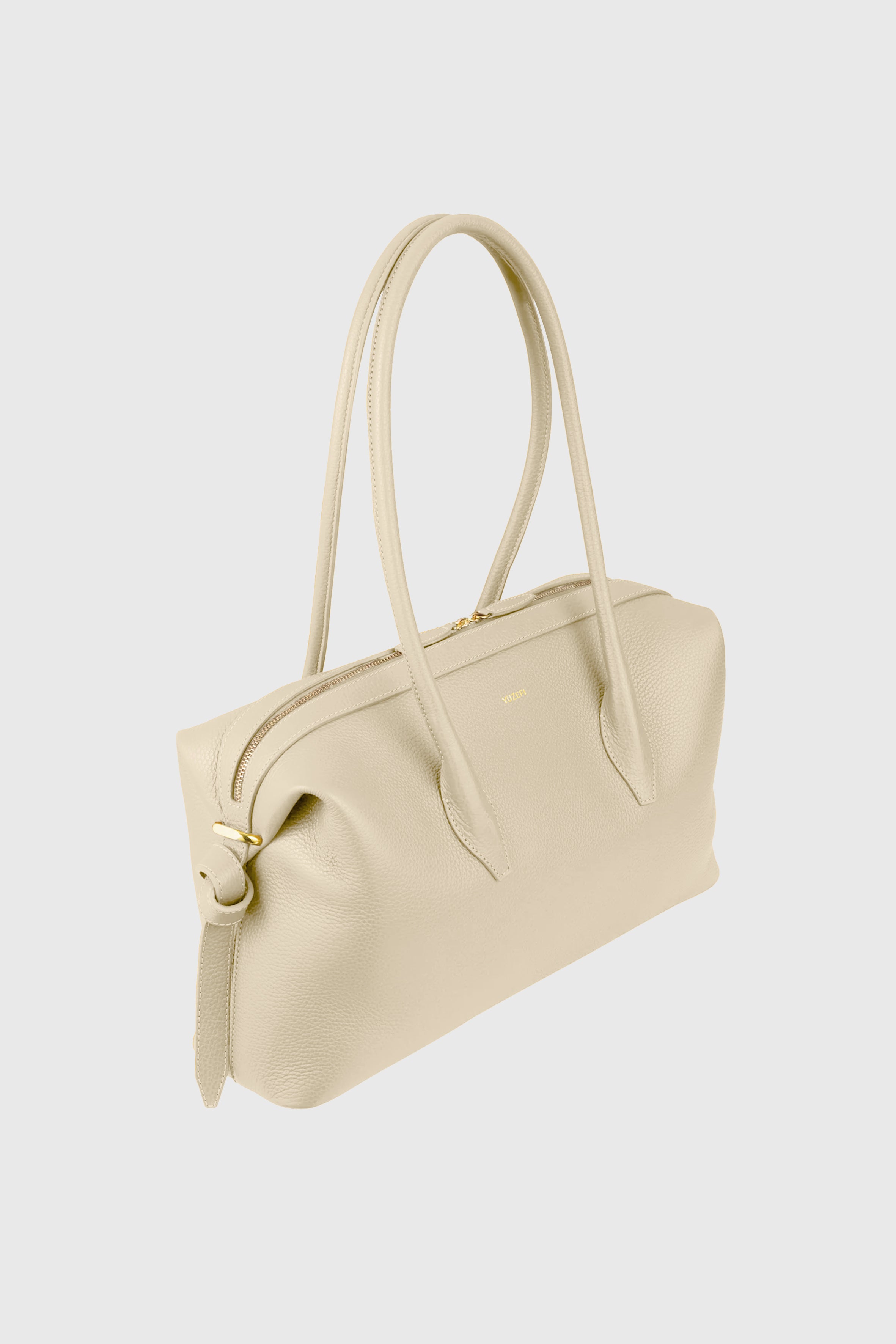 BRIOCHE DUFFLE - ANGORA PEBBLE GRAINED LEATHER