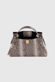 GYOZA - EMBOSSED ASH SNAKE COWHIDE LEATHER