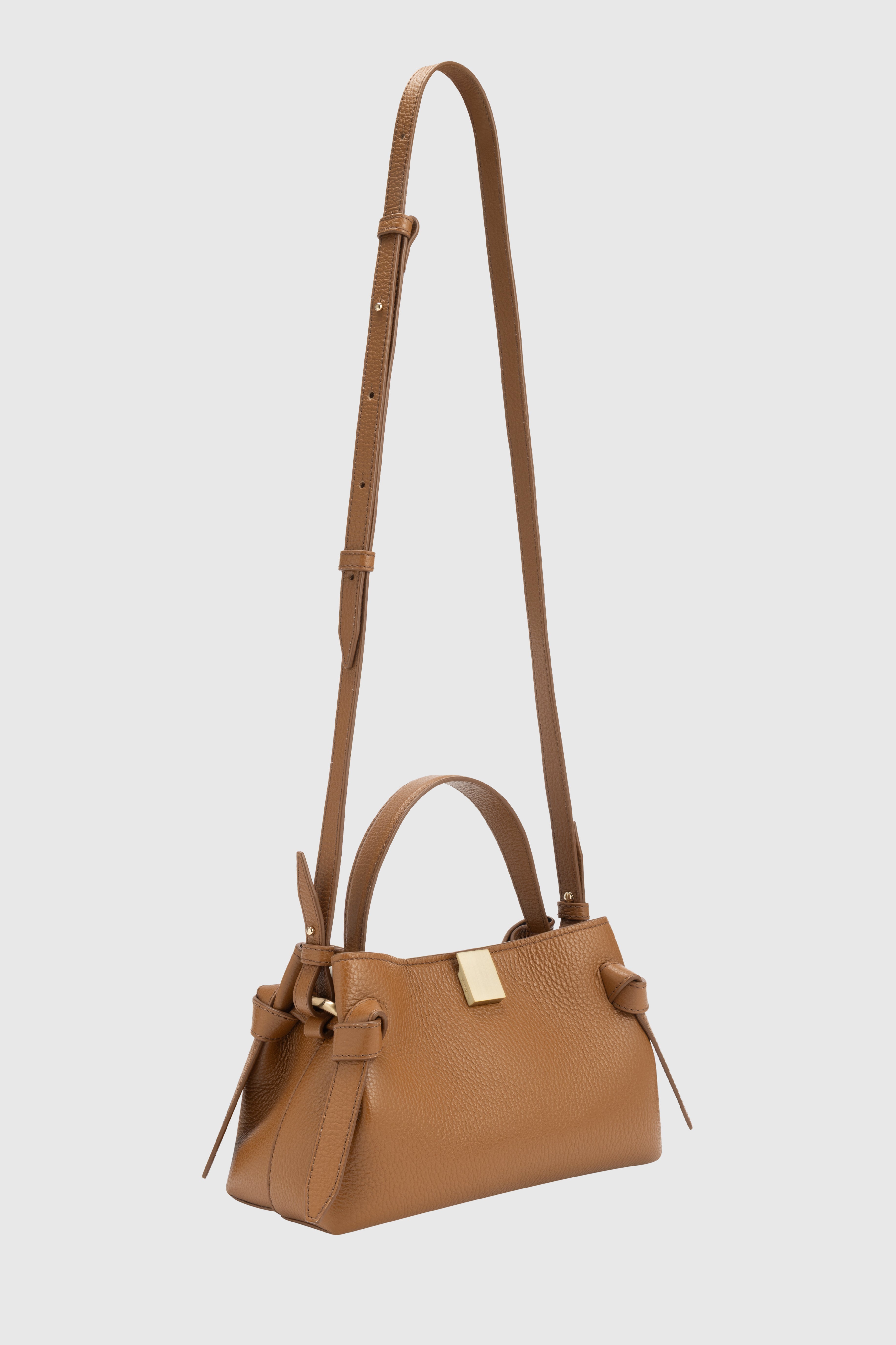 GYOZA MINI - HAZEL PEBBLE GRAINED LEATHER