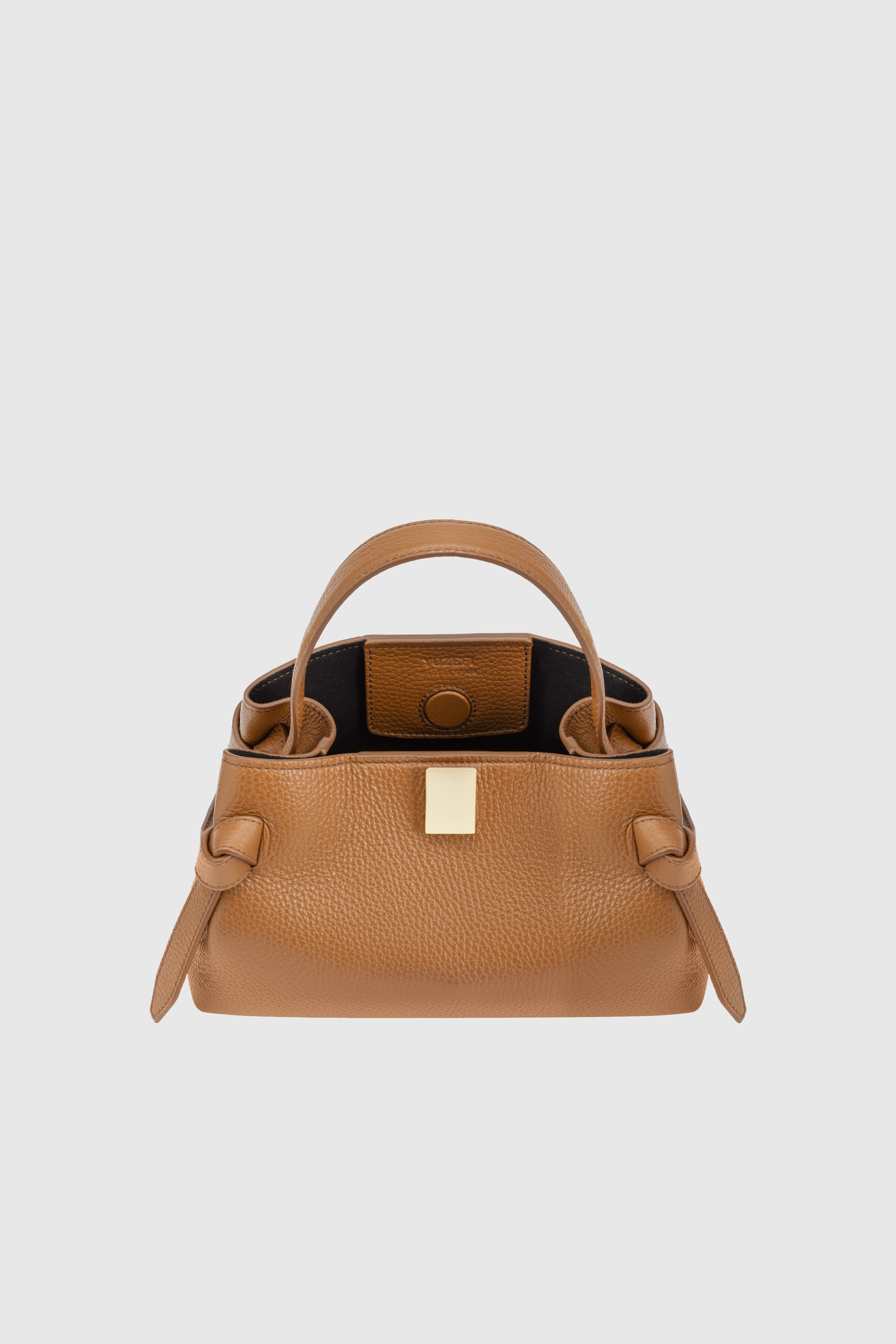 GYOZA MINI - HAZEL PEBBLE GRAINED LEATHER