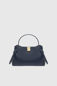 GYOZA MINI - MIDNIGHT PEBBLE GRAINED LEATHER
