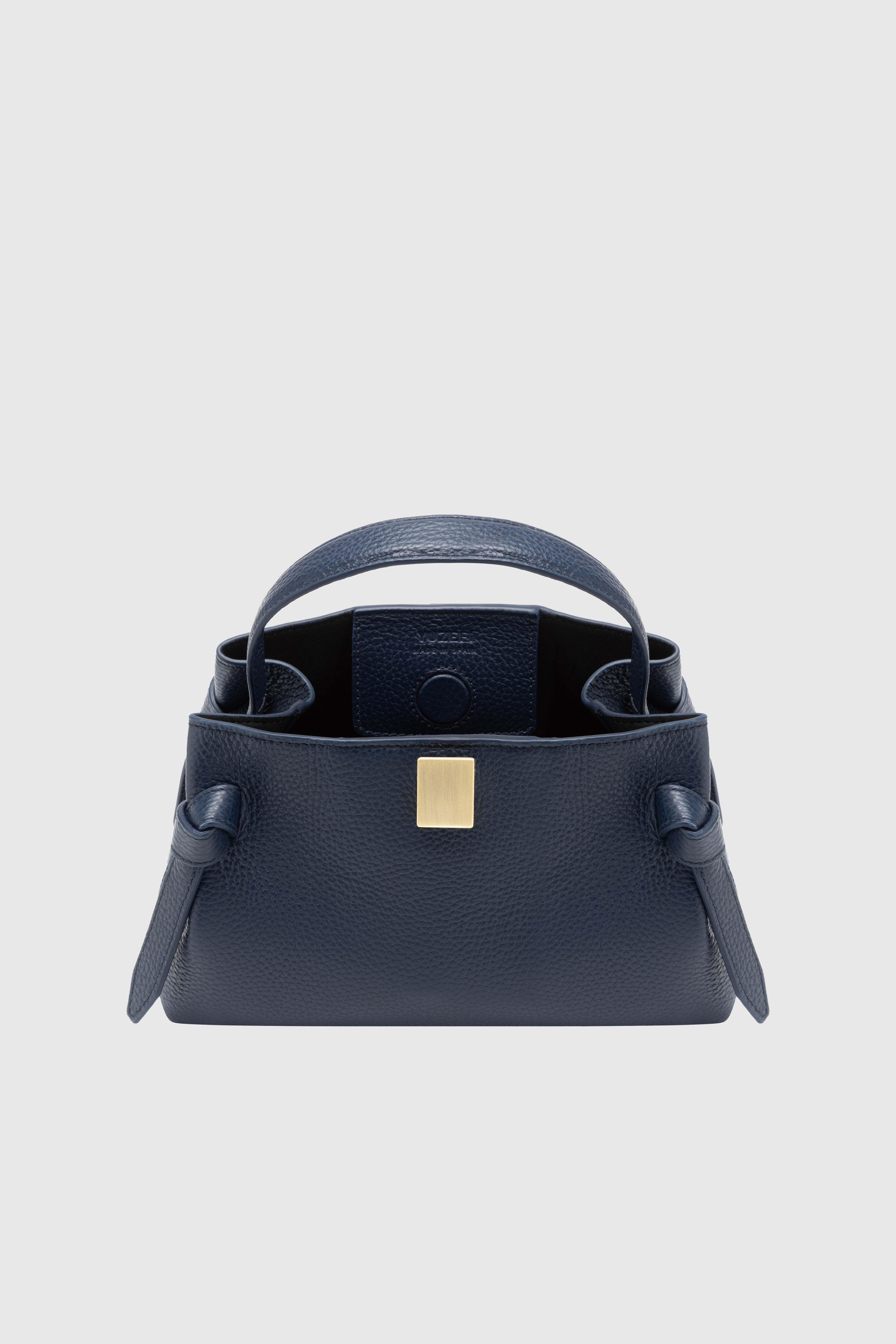 GYOZA MINI - MIDNIGHT PEBBLE GRAINED LEATHER