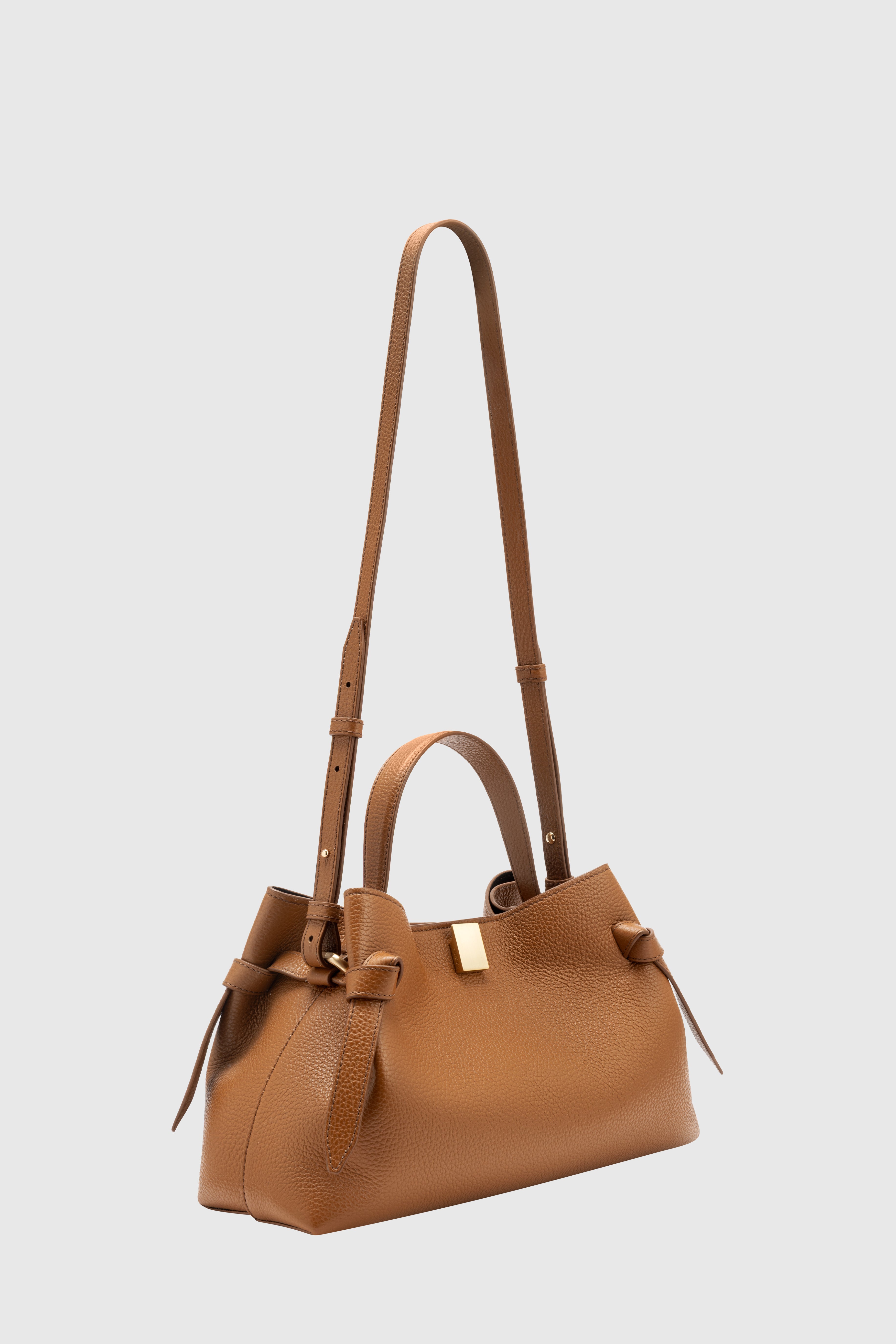 GYOZA - HAZEL PEBBLE GRAINED LEATHER