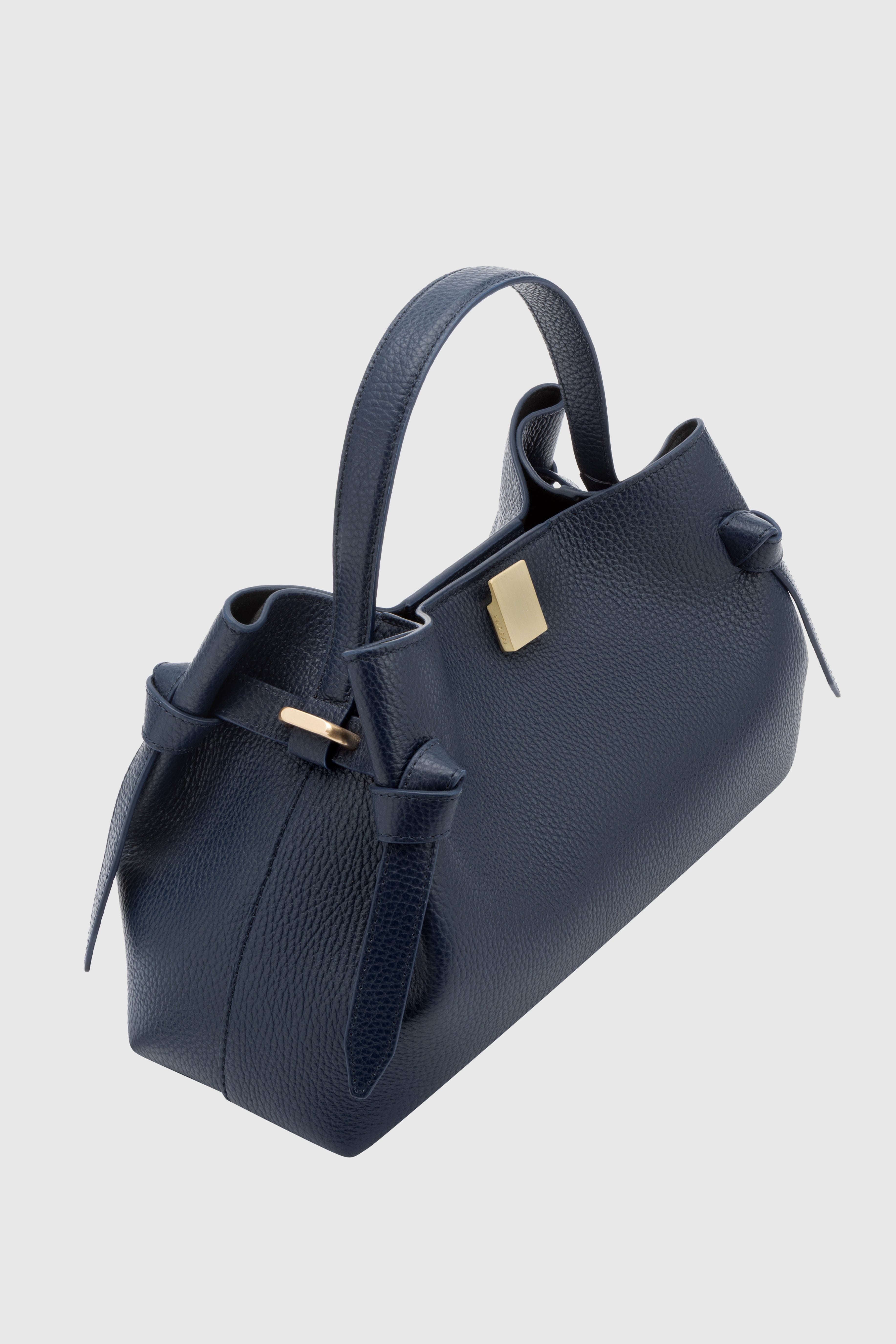 GYOZA - MIDNIGHT PEBBLE GRAINED LEATHER