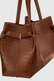 GYOZA TOTE - EMBOSSED SIERRA LEATHER
