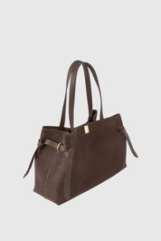 GYOZA TOTE - NUTMEG SUEDE