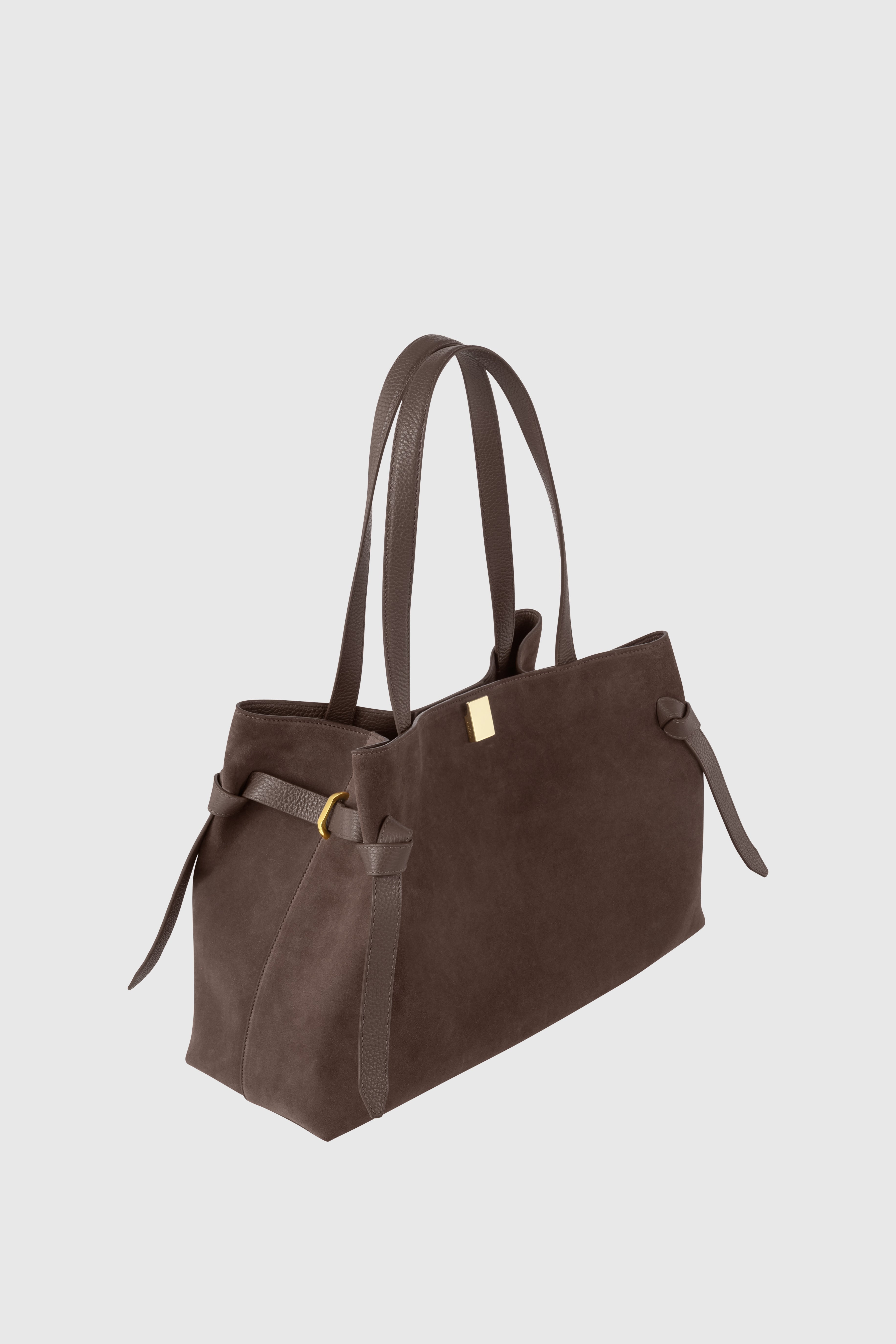 GYOZA TOTE - NUTMEG SUEDE