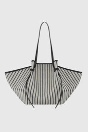 LARGE MOCHI - STRIPED WOVEN CANVAS