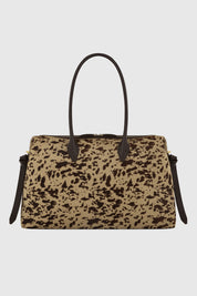 LARGE BRIOCHE DUFFLE - COW PONY