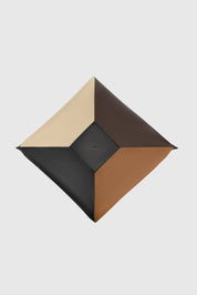 LARGE WONTON - COFFEES PEBBLE GRAINED LEATHER