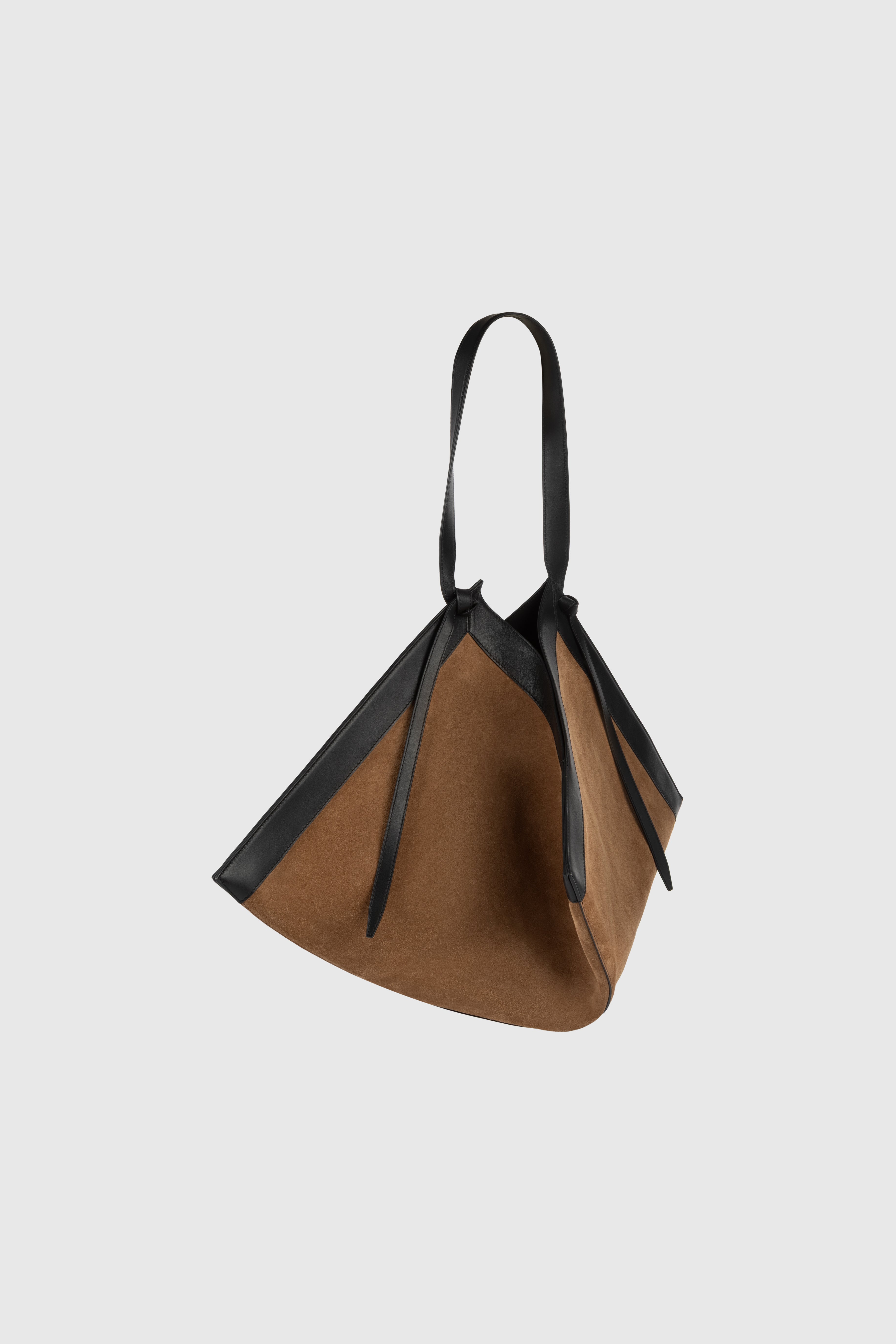 LARGE WONTON - COGNAC SUEDE