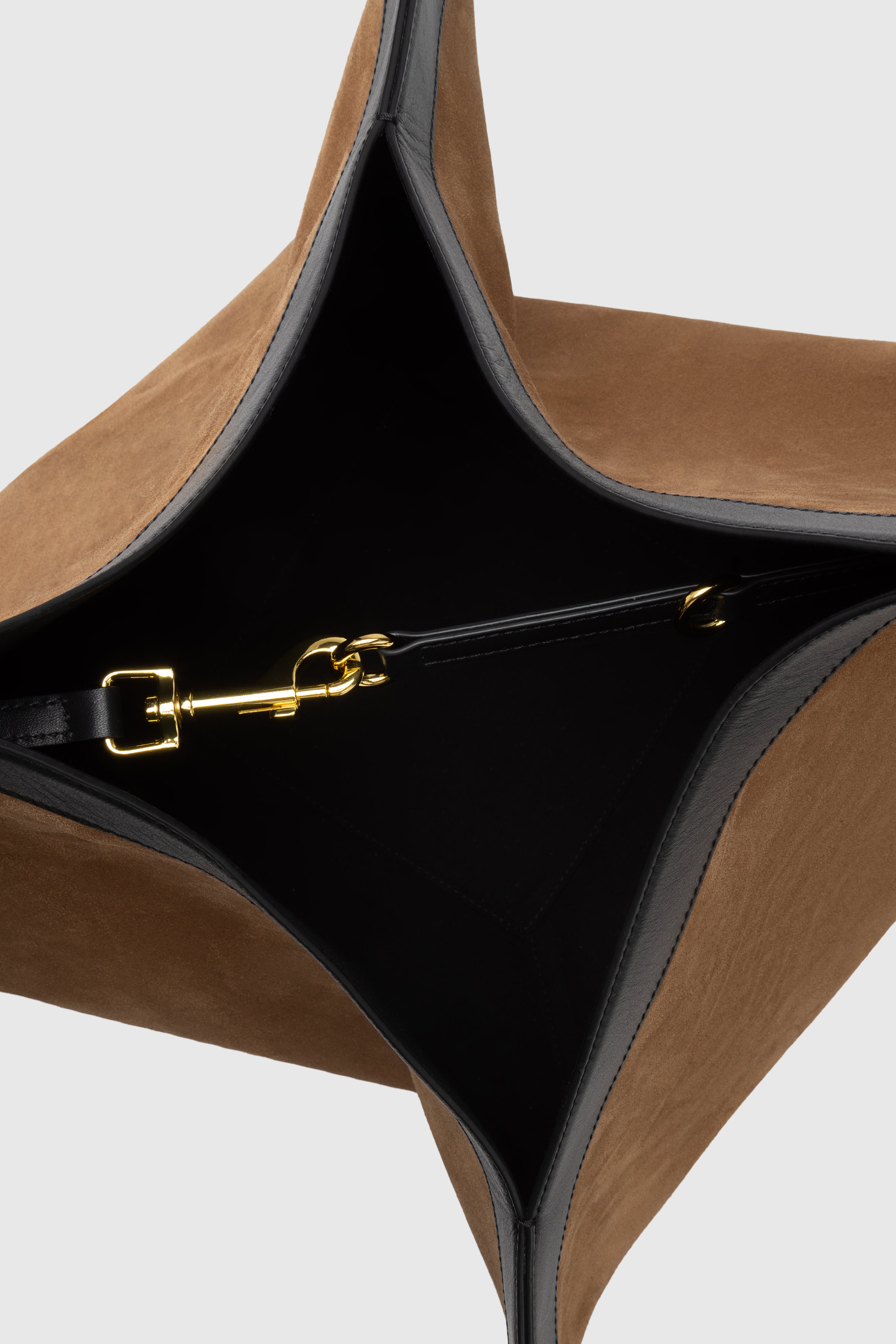 LARGE WONTON - COGNAC SUEDE