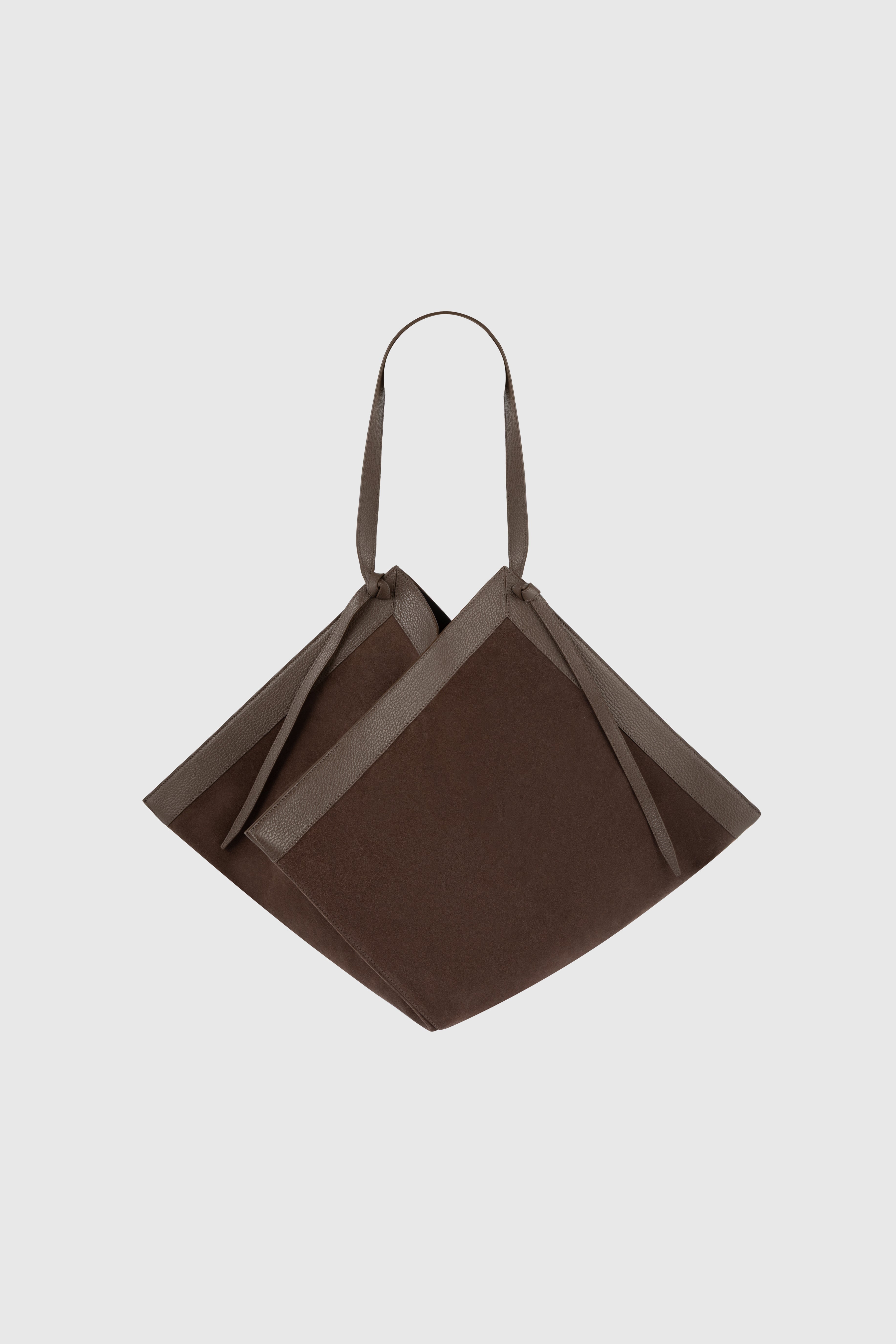 LARGE WONTON - ESPRESSO PEBBLE GRAINED LEATHER – Yuzefi
