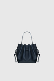SCALLOP MINI TOTE - MIDNIGHT PEBBLE GRAINED LEATHER