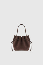 SCALLOP MINI TOTE - NUTMEG SUEDE