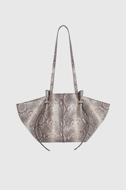 MOCHI - EMBOSSED ASH SNAKE COWHIDE LEATHER