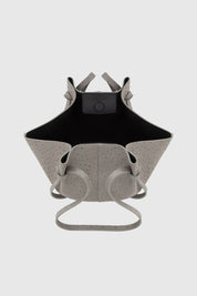 MOCHI - EMBOSSED GREY OSTRICH LEATHER