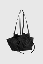 MOCHI - BLACK WOVEN RAFFIA