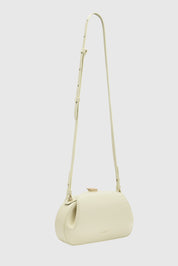 OYSTER MINI CLUTCH - VANILLA PEBBLE GRAINED LEATHER