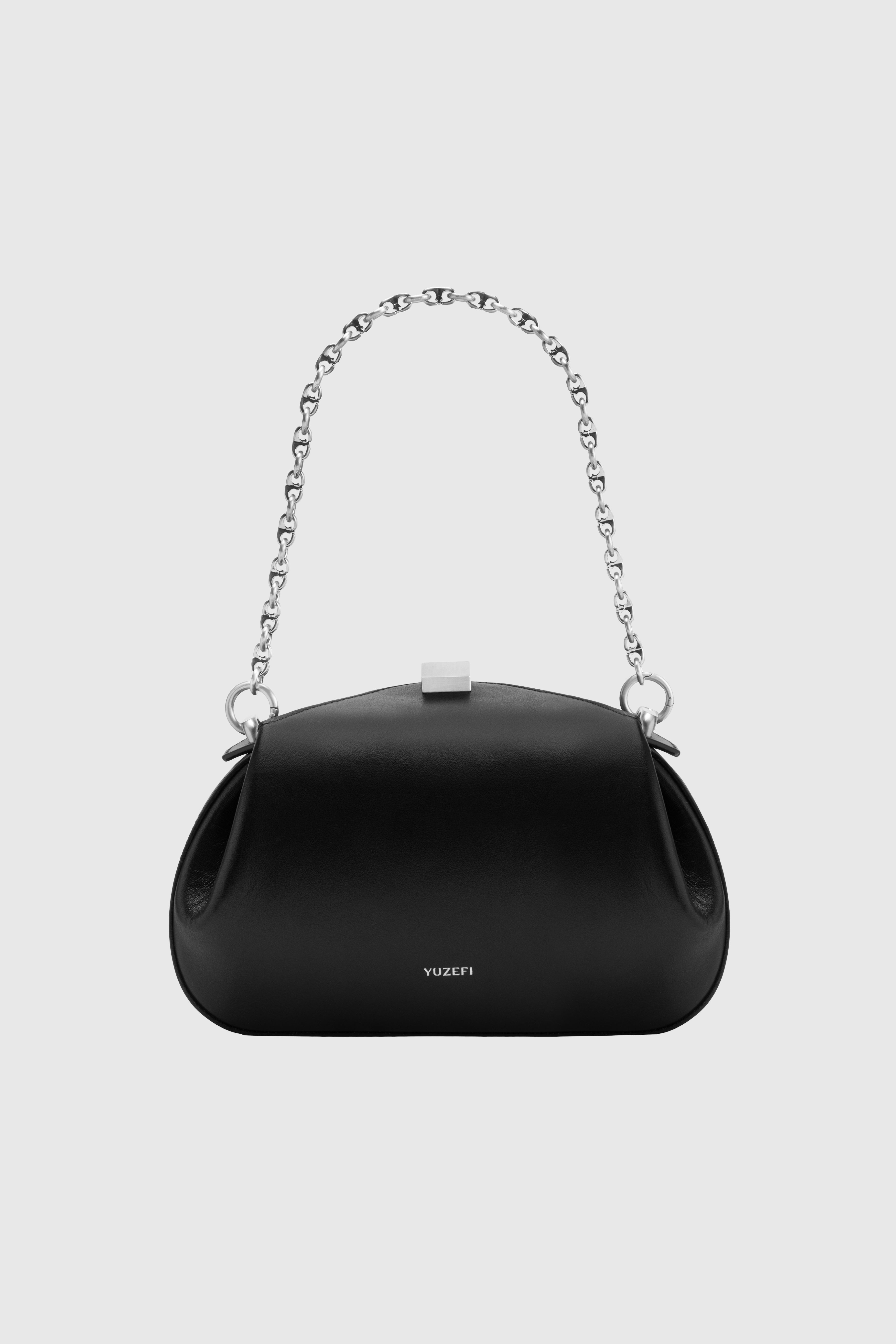 OYSTER MINI CLUTCH - CHOCOLATE SUEDE – Yuzefi
