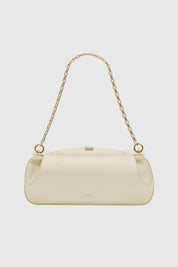 OYSTER CLUTCH - ANGORA PEBBLE GRAINED LEATHER