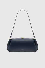 OYSTER CLUTCH - MIDNIGHT PEBBLE GRAINED LEATHER