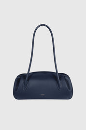 OYSTER SHOULDER BAG - MIDNIGHT PEBBLE GRAINED LEATHER