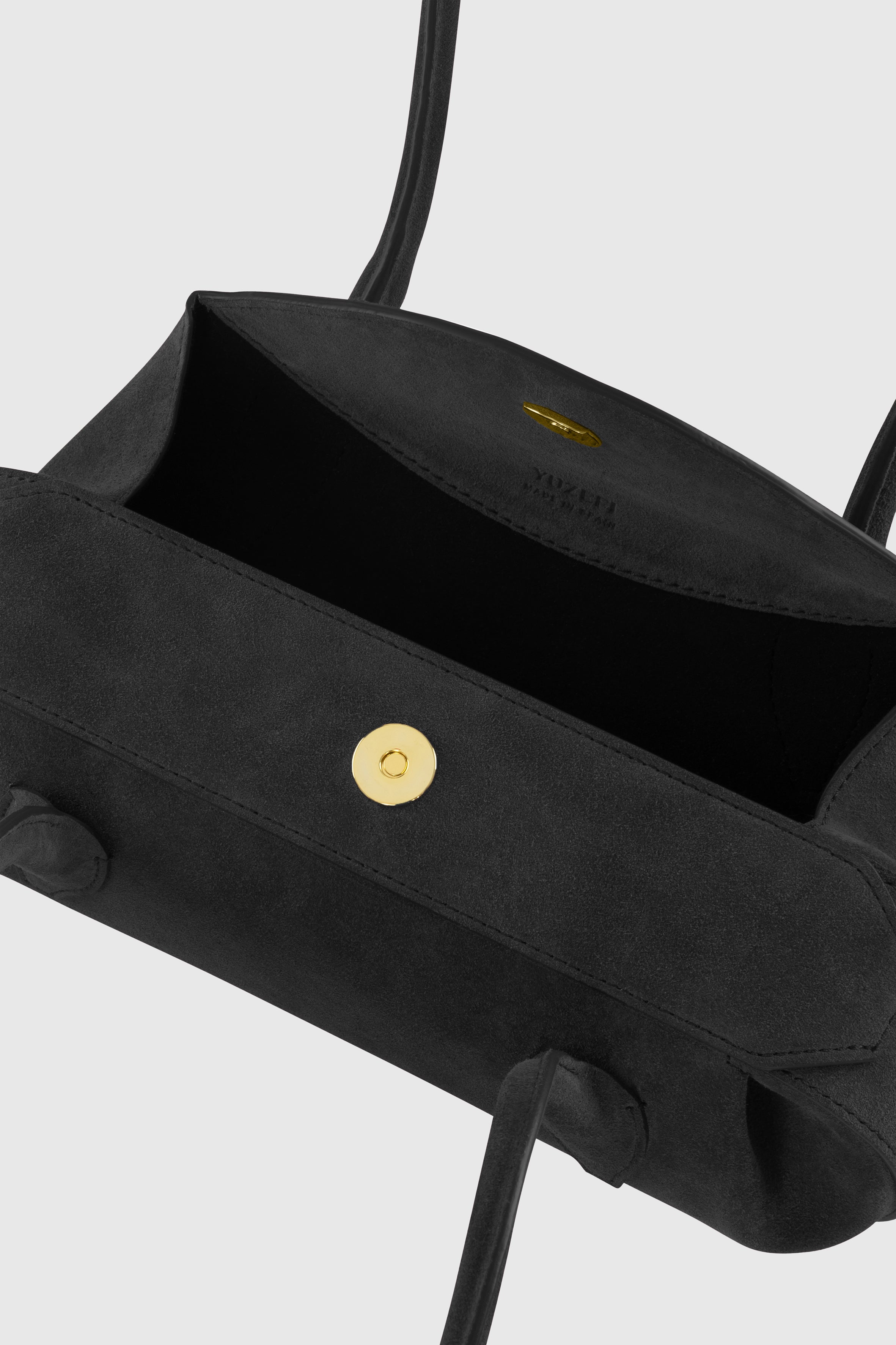 OYSTER MINI SHOULDER BAG - BLACK SUEDE