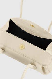 OYSTER SHOULDER BAG MINI - ANGORA PEBBLE GRAINED LEATHER