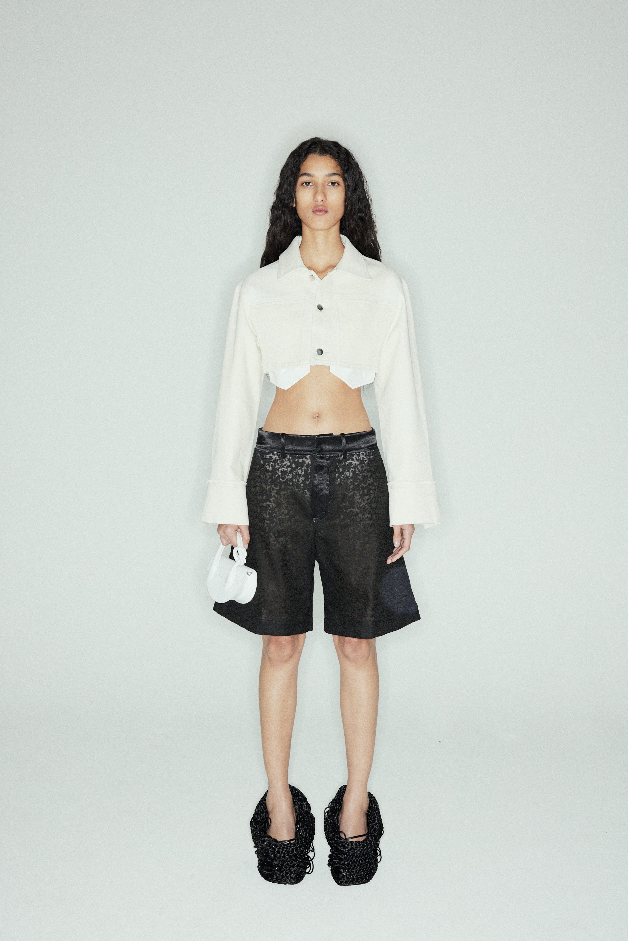 POCKET BAG JACKET - DENIM NATURAL