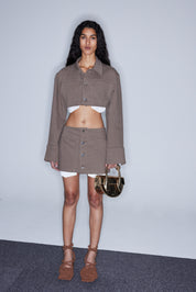 POCKET BAG MINI SKIRT - DENIM MALT