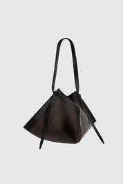 WONTON - ESPRESSO PEBBLE GRAINED LEATHER