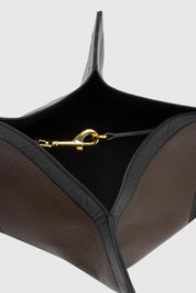 WONTON - ESPRESSO PEBBLE GRAINED LEATHER