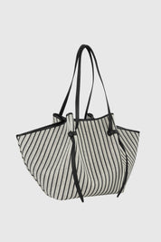 XL MOCHI - STRIPED WOVEN CANVAS