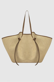 XL MOCHI - BISCUIT WOVEN RAFFIA