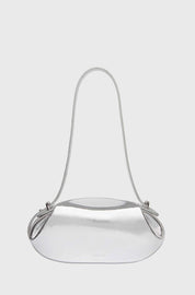 DINNER ROLL - CRACKLED LEATHER SILVER