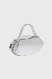 DINNER ROLL - CRACKLED LEATHER SILVER