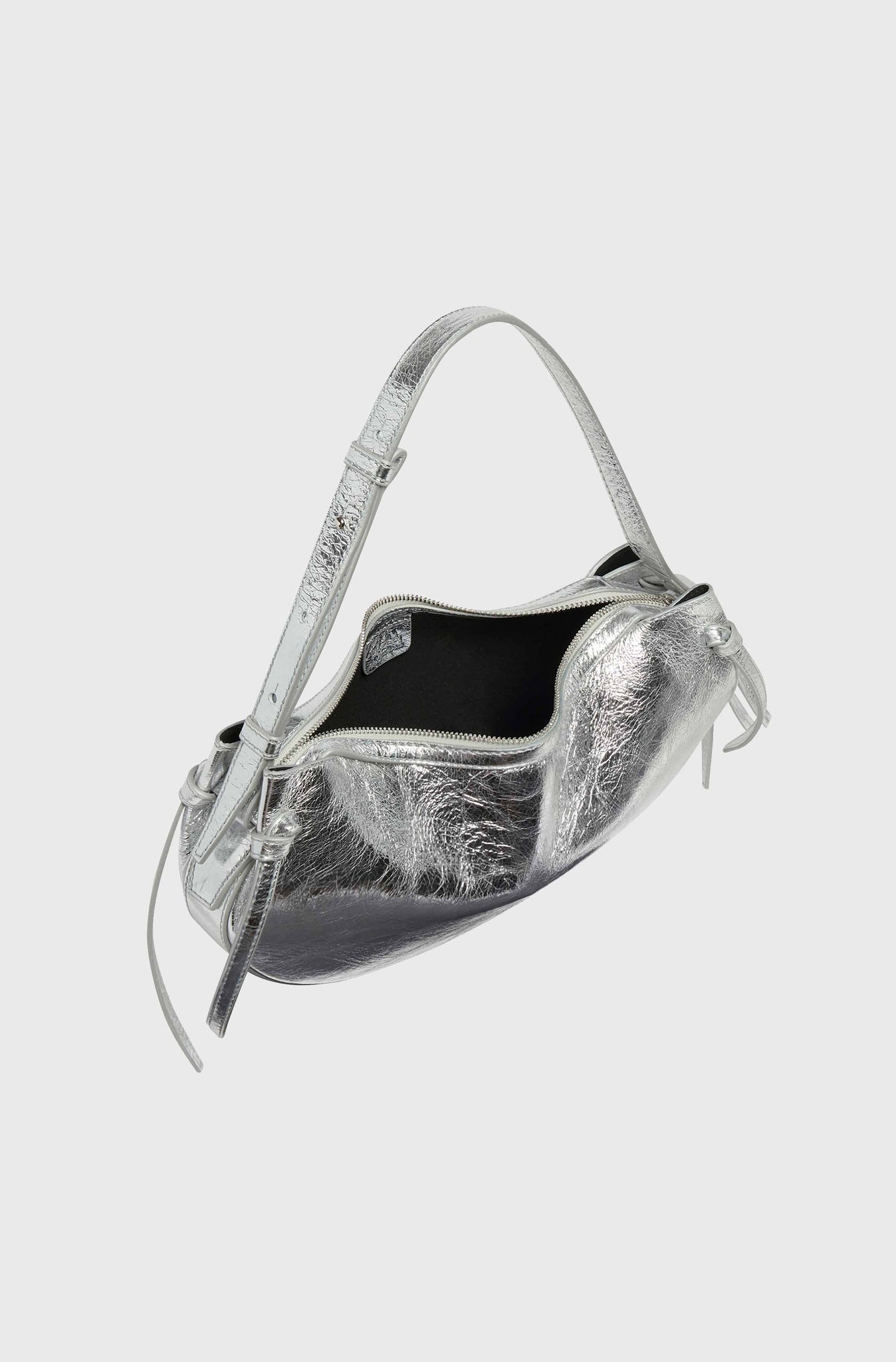 FORTUNE COOKIE - CRACKLED LEATHER SILVER