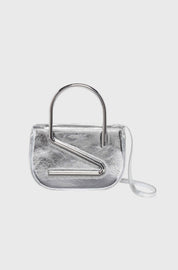 MOON - CRACKLED LEATHER SILVER