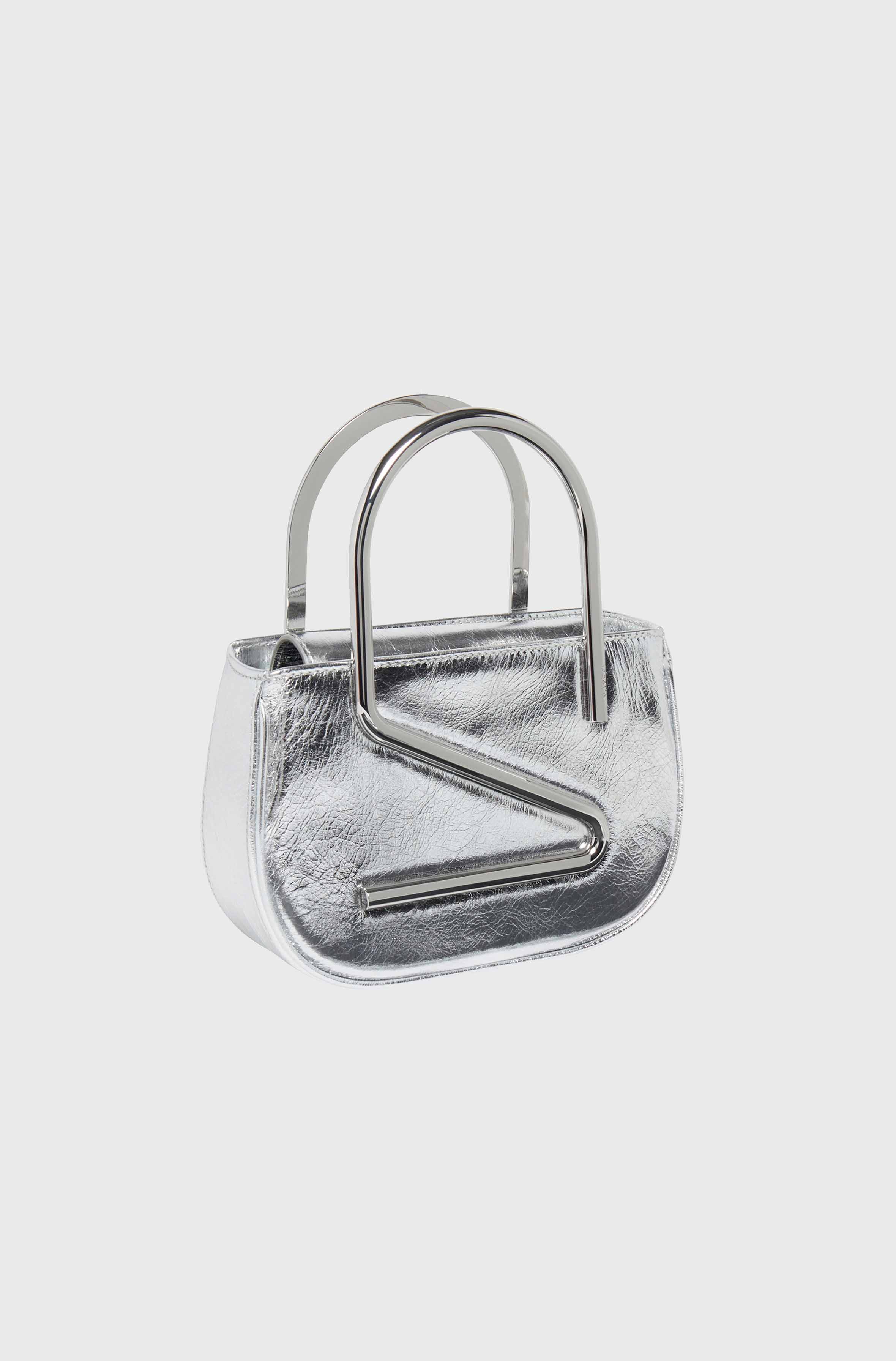MOON - CRACKLED LEATHER SILVER
