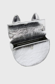 PRETZEL - CRACKLED LEATHER SILVER