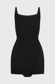 BUSTIER TANK DRESS - BLACK