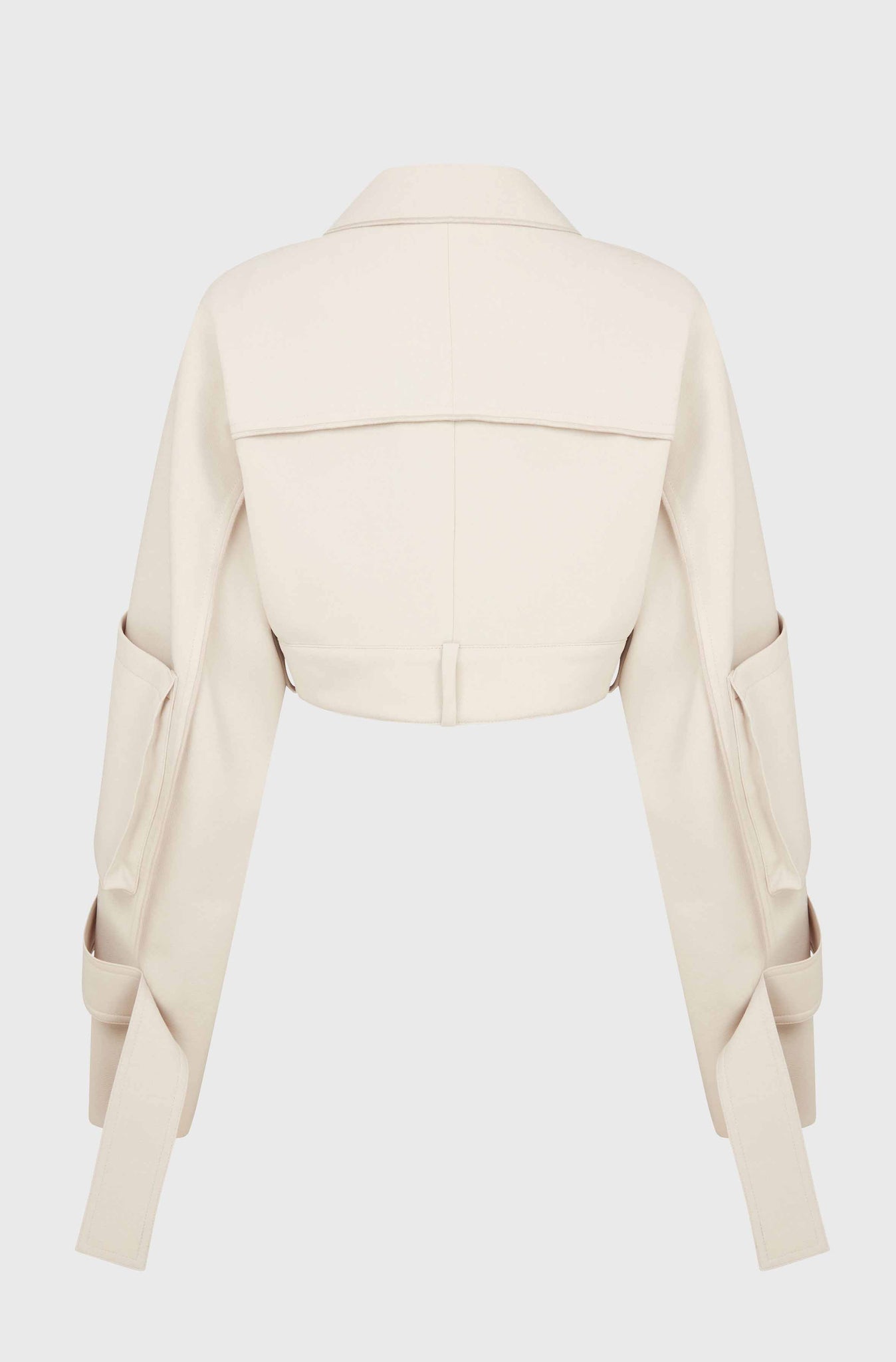 CROPPED JACKET WITH POCKET - OAT