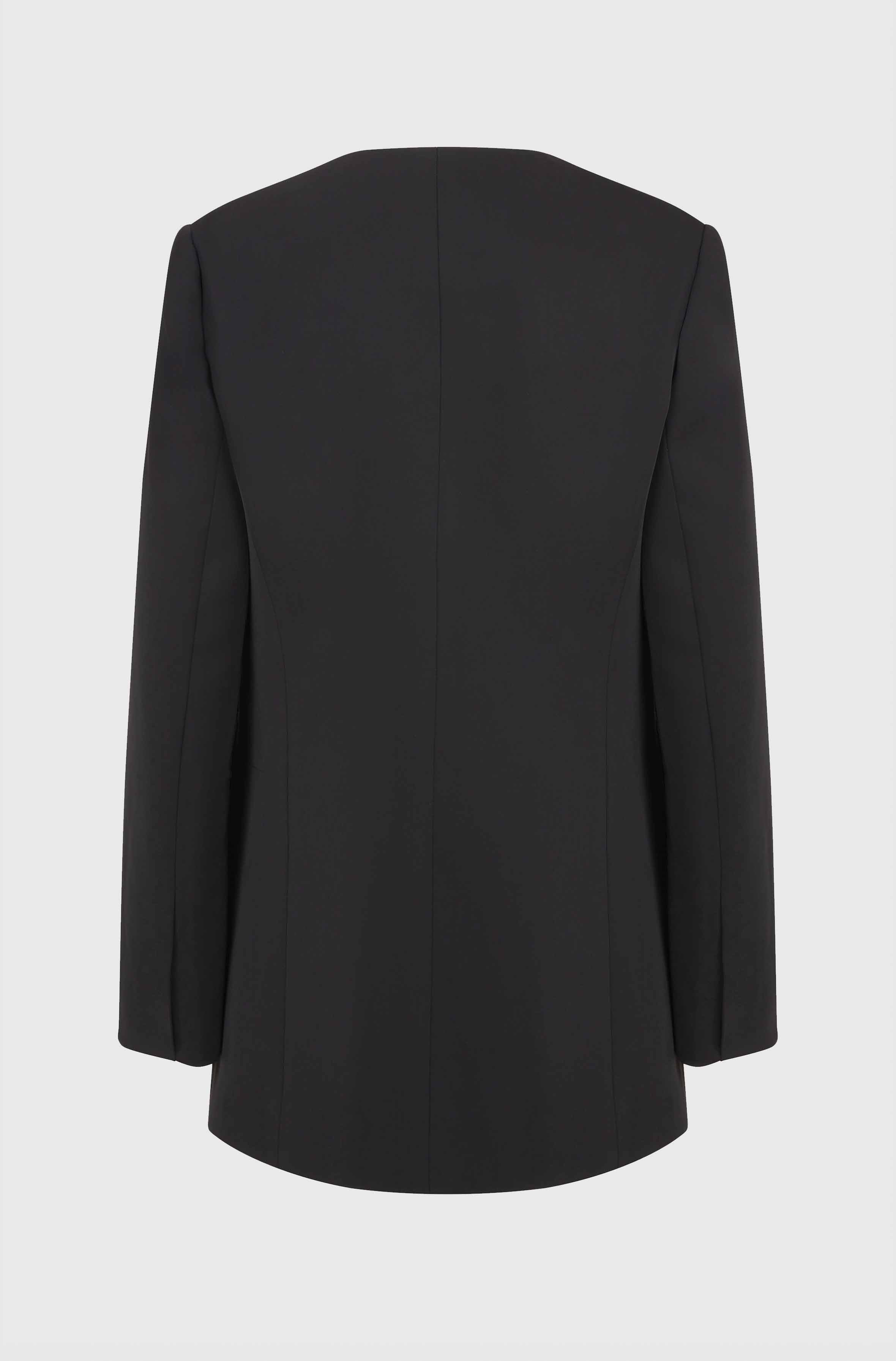 KNOTS CUTOUT JACKET - BLACK