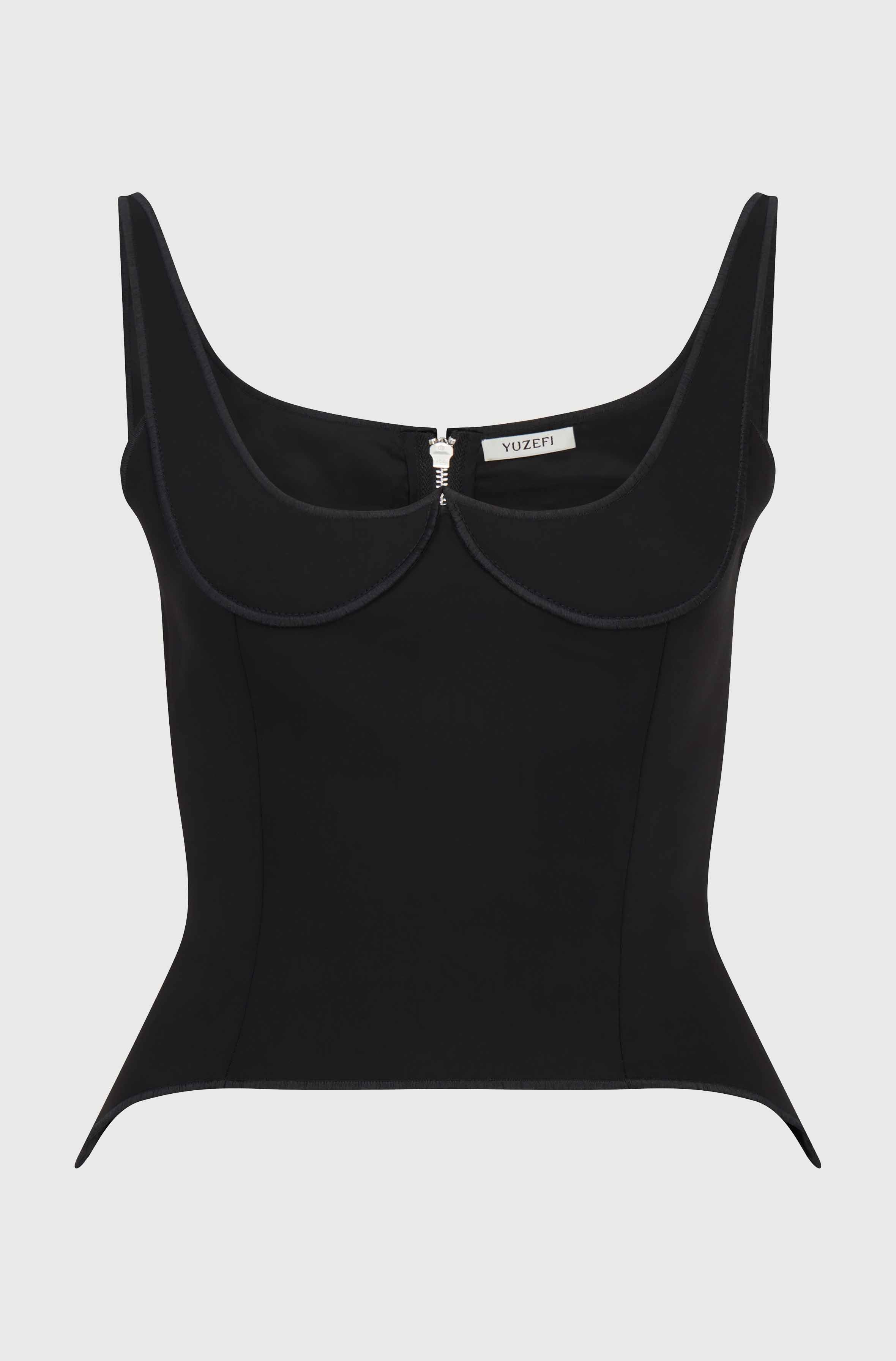 BUSTIER TANK - BLACK