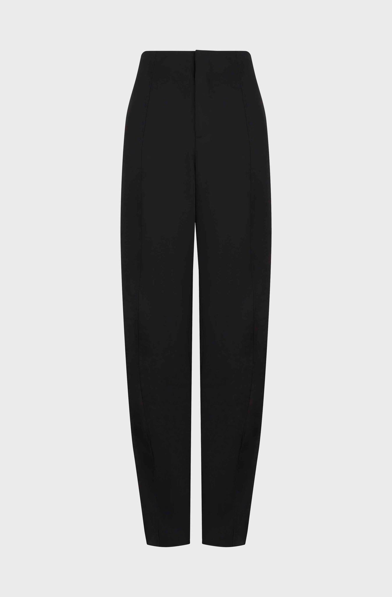 TAILORED BENT KNEE TROUSERS - BLACK