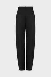 TAILORED BENT KNEE TROUSERS - BLACK