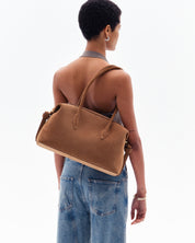 BRIOCHE DUFFLE - COGNAC SUEDE